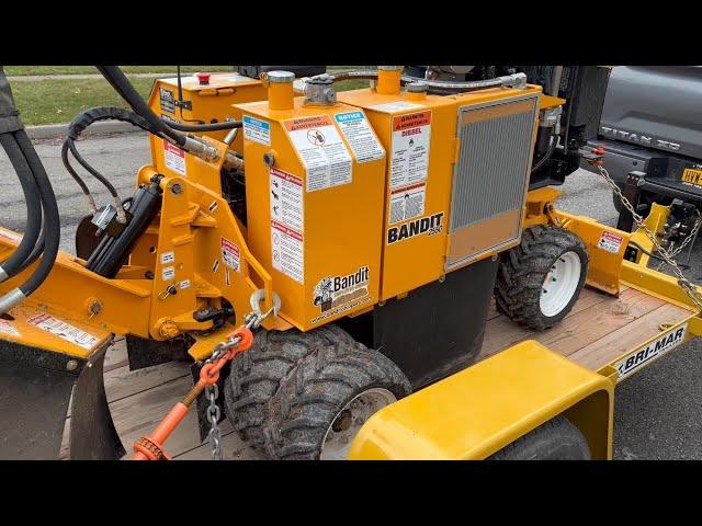 Loading/Chaining a Bandit 2550 Stump Grinder