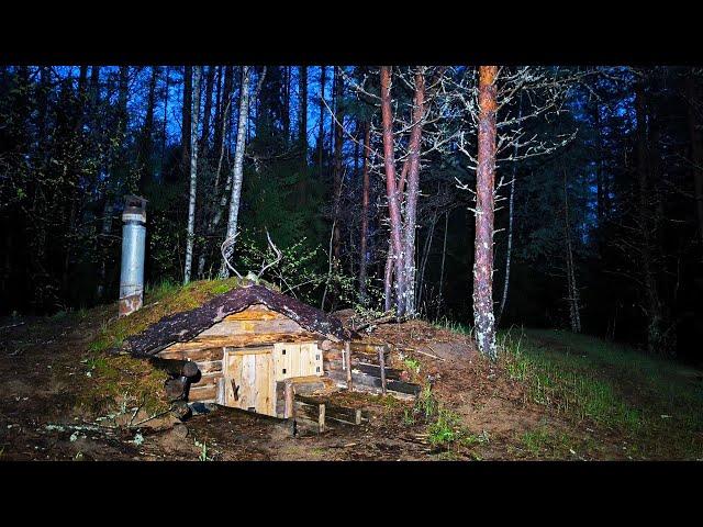 What GUESTS were in the DUGOUT? NIGHT in the FOREST with unexpected neighbors