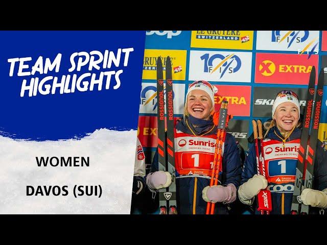 Team Sweden duo Jonna Sundling and Emma Ribom set Davos on fire | FIS Cross Country World Cup 24-25