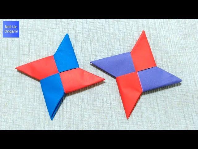 How To Make a Paper Ninja Star (Shuriken) / Easy Origami