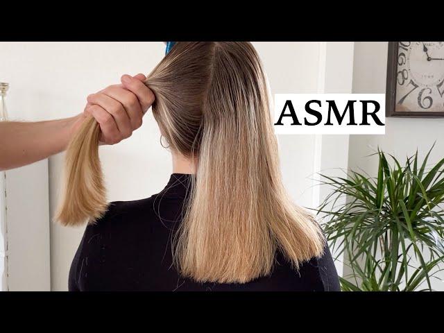 ASMR My Dad Plays With My Hair  Relaxing Hair Styling, Hair Brushing & Spraying Sounds, No Talking)