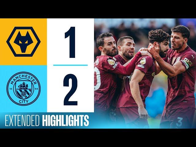 EXTENDED HIGHLIGHTS | Wolves 1-2 Man City | Gvardiol Stunner & Stones scores late again!