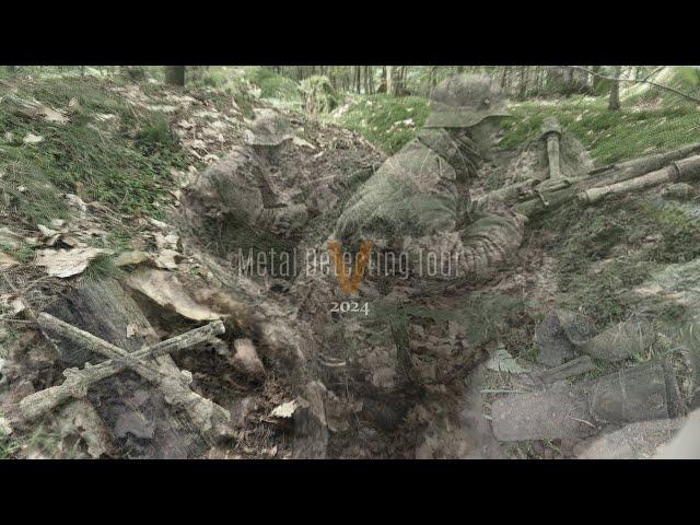 WW2 Battle of the Bulge Metal Detecting Tour 2024 (V).