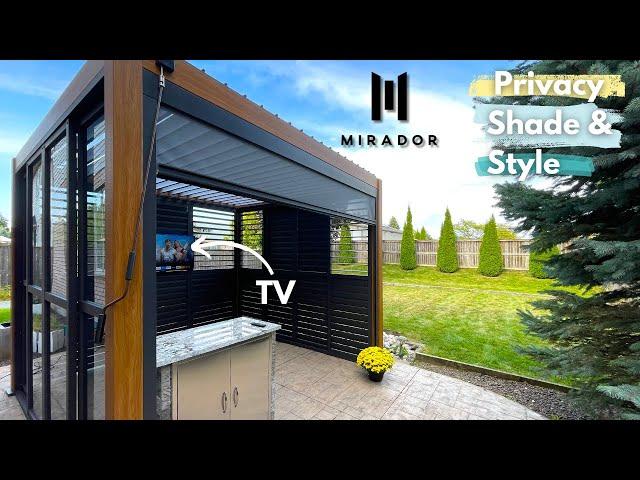 Mirador Pergola Accessories: DIY Shutter Walls, Sliding Doors & Screens