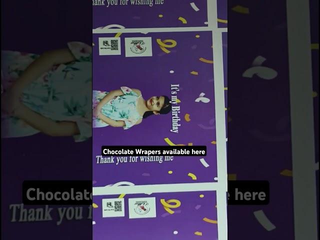 chocolate wrapers #birthdaygifts #customised #returngifts #photo printed #trending #viralvideo #diy