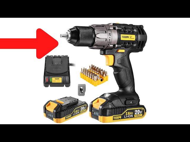 Before You Buy TECCPO Cordless Drill 20V Drill Driver 1/2" Metal Keyless Chuck