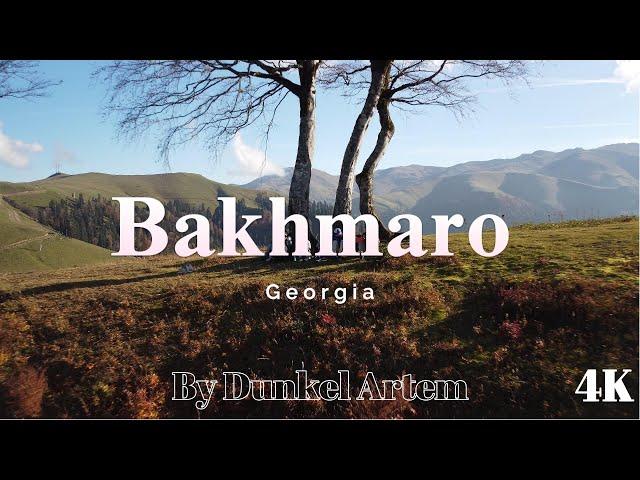 Bakhmaro resort, travel to Georgia. Autumn in the mountains. Most Relaxing landscape 4k drone video