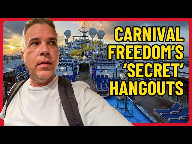 Sea Day on Carnival Freedom: Discovering her 'secret' decks, and a free spa?