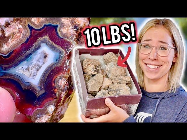 I Cut Open 10 POUNDS of Agates to See What's Inside