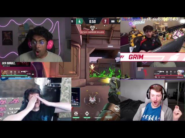 Valorant pros/streamers reacts to T1 Stax's ACE against Gen.G