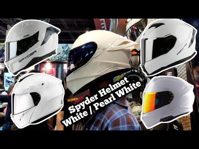 Spyder Helmet White / Pearl white | Makina Moto Show