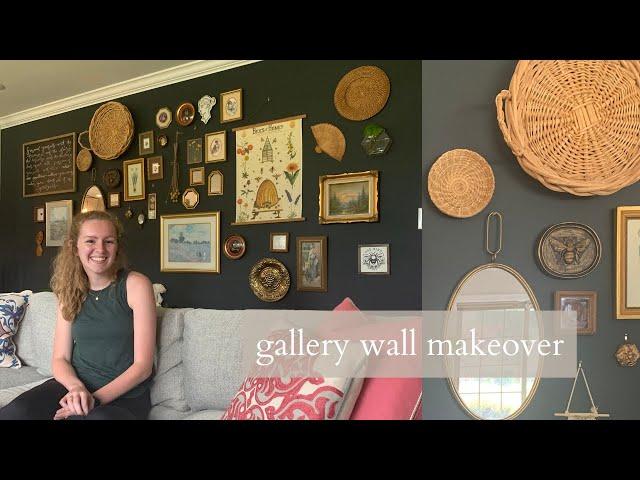 Eclectic gallery wall makeover