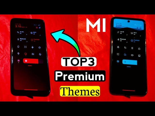 Best Miui 12 Top 3 VIP Themes | Any poco & poco Device | change Control Center settings UI