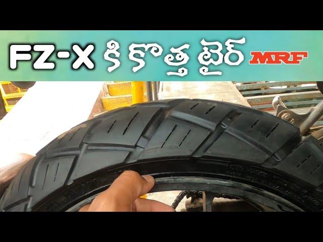 New MRF REVZ MG block pattern tyres for my bike II FZ-X Rear Tyre Installation