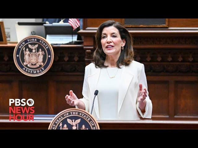 WATCH LIVE: New York Governor Kathy Hochul gives update on COVID-19 and masking