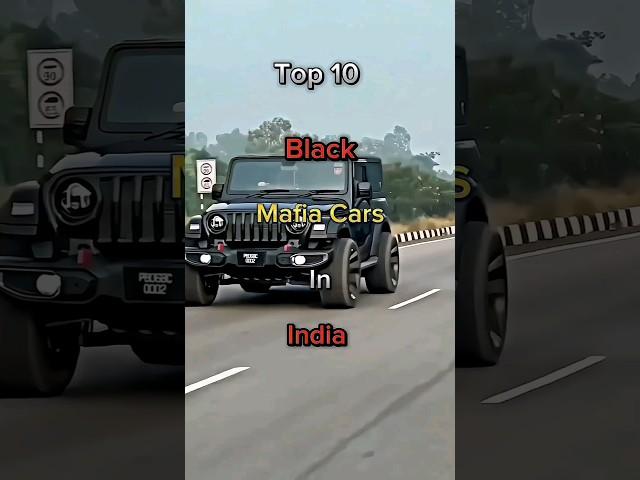 Top 10 Black Mafia Cars In India | 10 cars that give off mafia vibes | #shorts