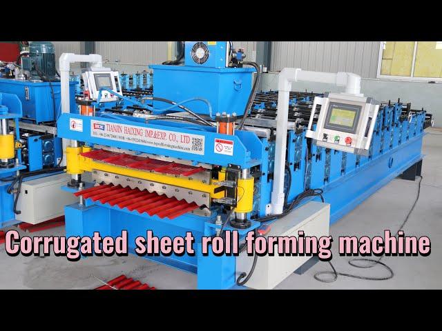 Corrugated sheet roll forming machine/Metal roofing sheet making machine