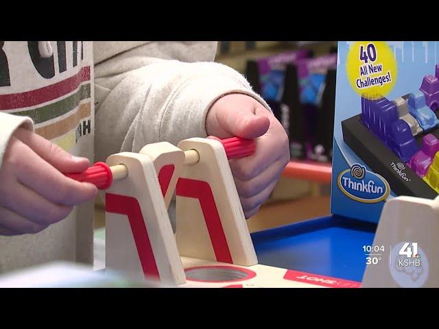 Shoppers pour in early for Small Business Saturday in Prairie Village toy store