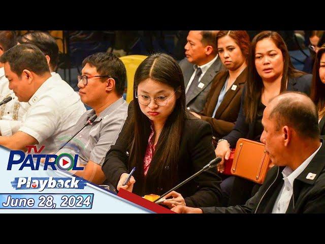 TV Patrol Playback | June 28, 2024