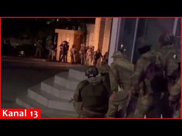 Footage of operation in Russia’s Republic of Dagestan - Soldiers and equipment were brought to area