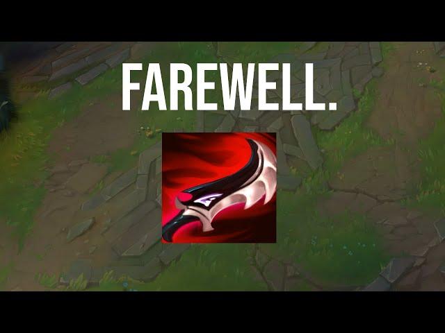 goodbye, duskblade.