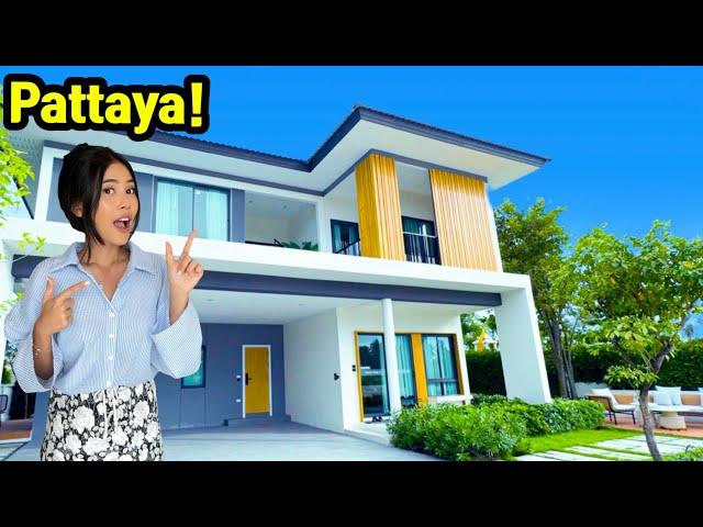 Touring $260,000 Stunning Tropical Modern Home in Pattaya, Thailand!