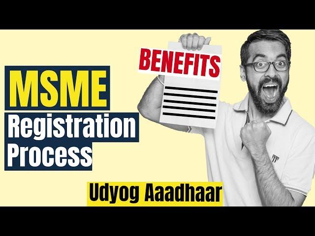 MSME / UDYOG AADHAAR Registration Process & Benefits  Hindi | Do in 5 mins