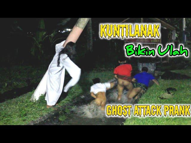 Kuntilanak bikin ulah, prank hantu Paling Kocak, lucu, ngakak || ghost attack prank