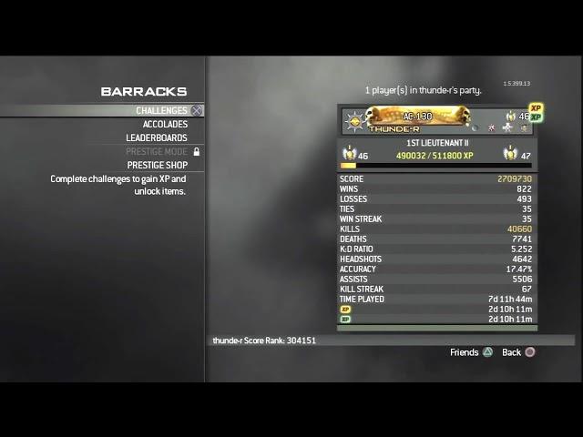 My combat record/Stats 2012/03/19 MW3