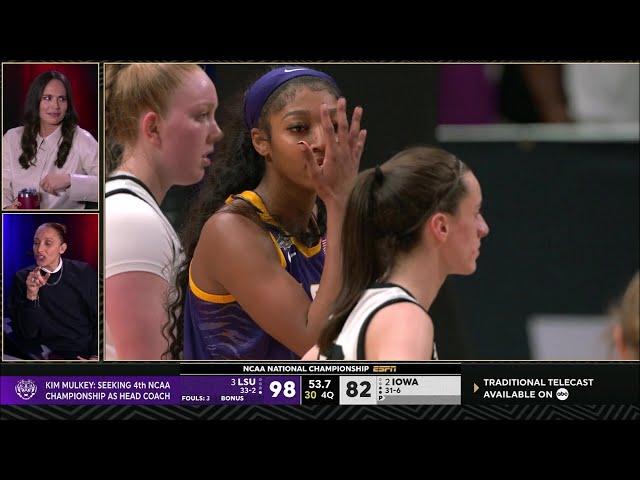  Sue Bird & Taurasi REACT To Angel Reese Taunting Caitlin Clark LIVE: 'Overboard' After 2nd Time!