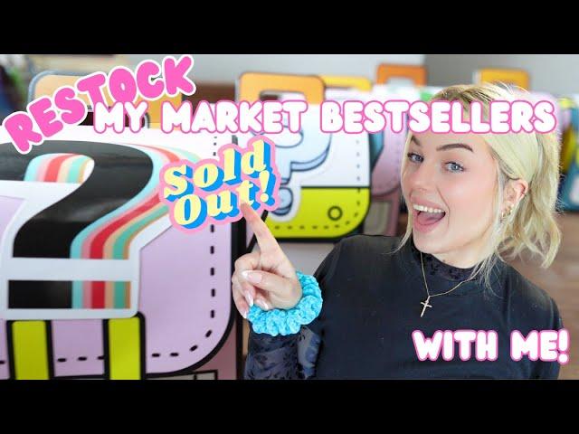 Crochet with me - Restock my BESTSELLERS at my market booth! (sells out every time!)