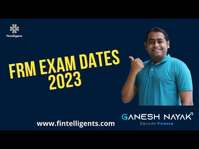 FRM exam Dates 2023  | WhatsApp +91 9819137880 #frm #frmexam