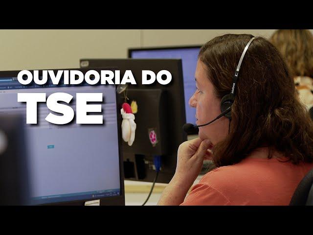 Entre em contato com a Ouvidoria do TSE