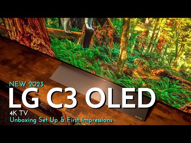 NEW 2023 LG C3 4K OLED Unboxing Set Up & First Impressions