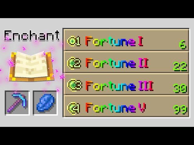 I UNLOCKED the Fortune 5 Enchant in Minecraft...