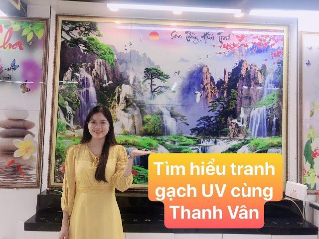 Tìm hiểu về tranh gạch ốp tường trang trí phòng khách 3D UV -  Learn about UV tile paintings  3D