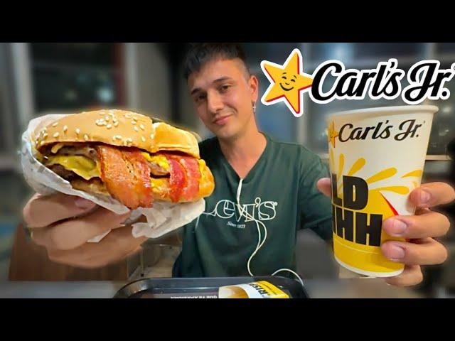 Viaje 7000 km para probar esta HAMBURGUESA //CARL’S JR 