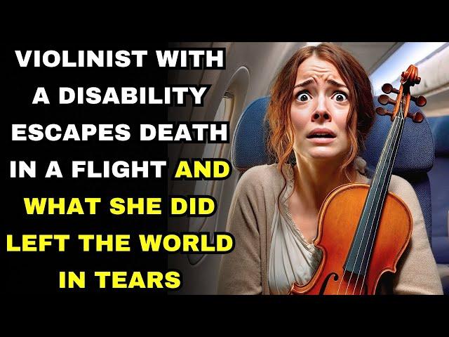 VIOLINIST WITH A DISABILITY ESCAPES DEATH IN A FLIGHT AND WHAT SHE DID SHOCKED THE WORLD 