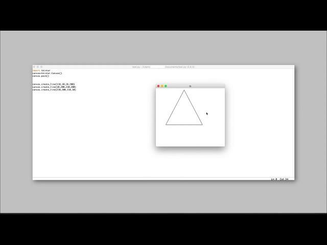 PythonGuide 1 | Lines, Colors, Triangle #pythontutorial