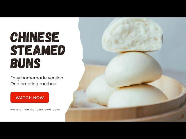 Chinese Steamed Buns - mantou (one proofing method)