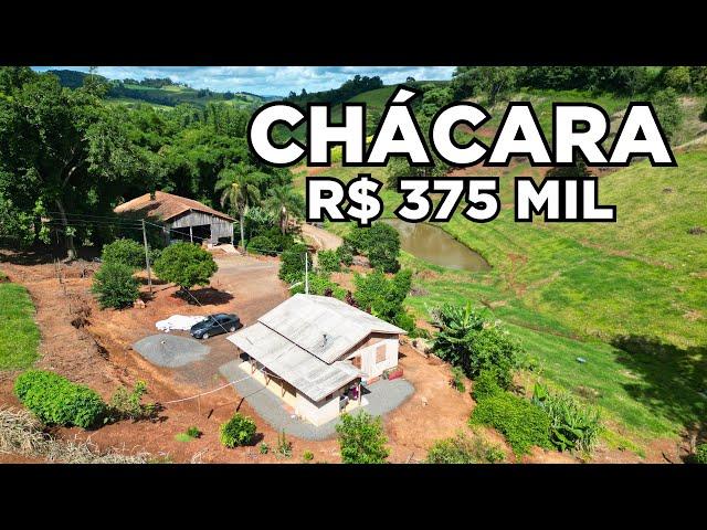 CHÁCARA A VENDA EM SANTA CATARINA 5 HECTARES CASA FRUTAS ÁGUA GALPÃO E LAVOURA R$375MIL