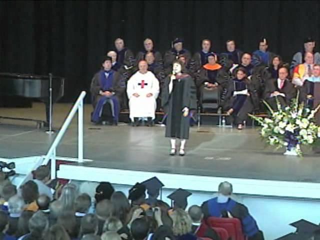 "Annie" -  Aileen Quinn sings Tomorrow at 2009 Monmouth University Commencement