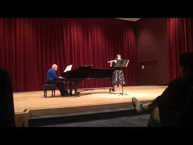 Sonata for Flute and Piano, Sergei Prokofiev.  Mvt. 1, Moderato.  Abigail Green, Flute