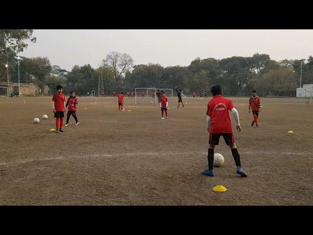 Passing and Receiving Technique | Pass and Move Soccer Drill | Football Team passing drill