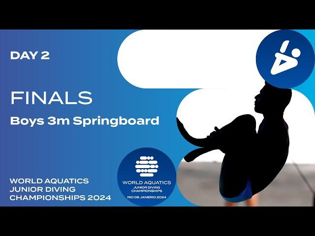 Boys 3m Springboard | Day 2 | Finals | World Aquatics Junior Diving Championships 2024