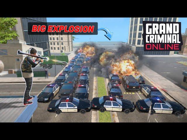 BIG Explosion in Grand Criminal Online | GCO | POLICE VS RPG in Grand Criminal Online Sandbox.