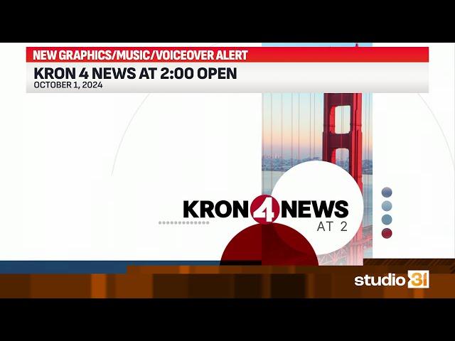 KRON 4 News at 2:00 Open, 10/1/2024 (New Graphics/Music/Voiceover)