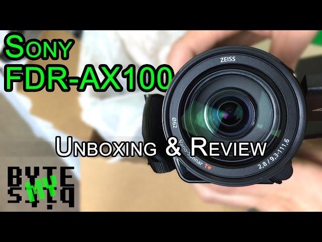 Sony FDR-AX100 4k Camcorder - Unboxing and Review