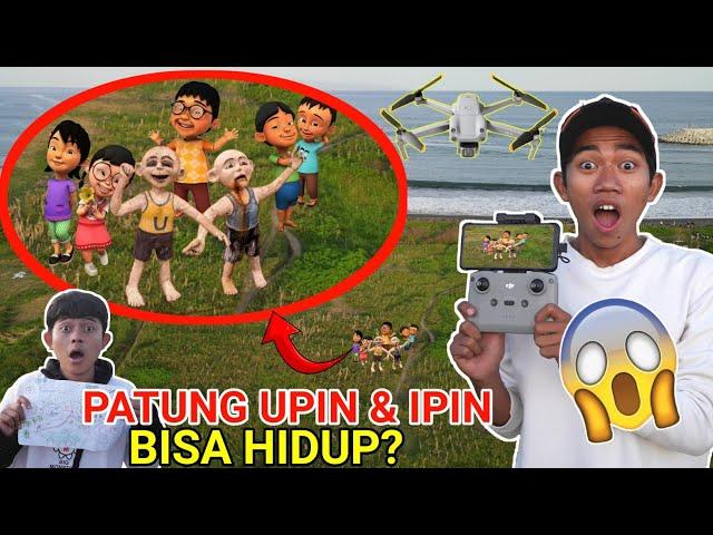 DRONE MENANGKAP NAMPAK PATUNG UPIN DAN IPIN RAME RAME?! | Drama Parodi | Mikael TubeHD