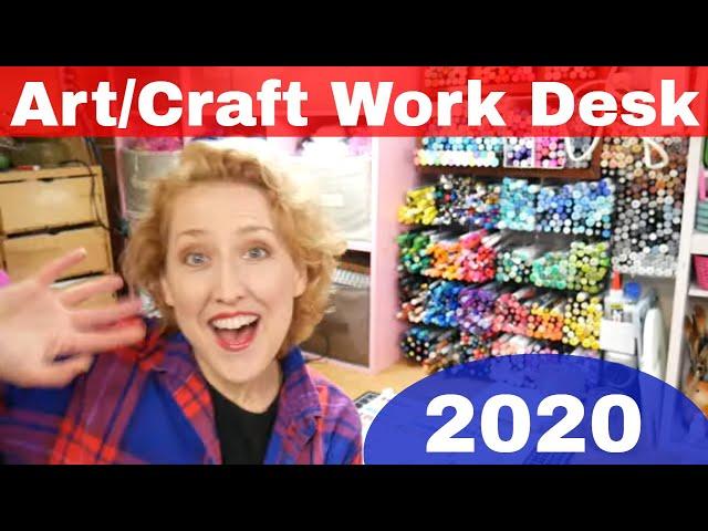 Where I Work: The Frugal Crafter Art Desk Tour 2020